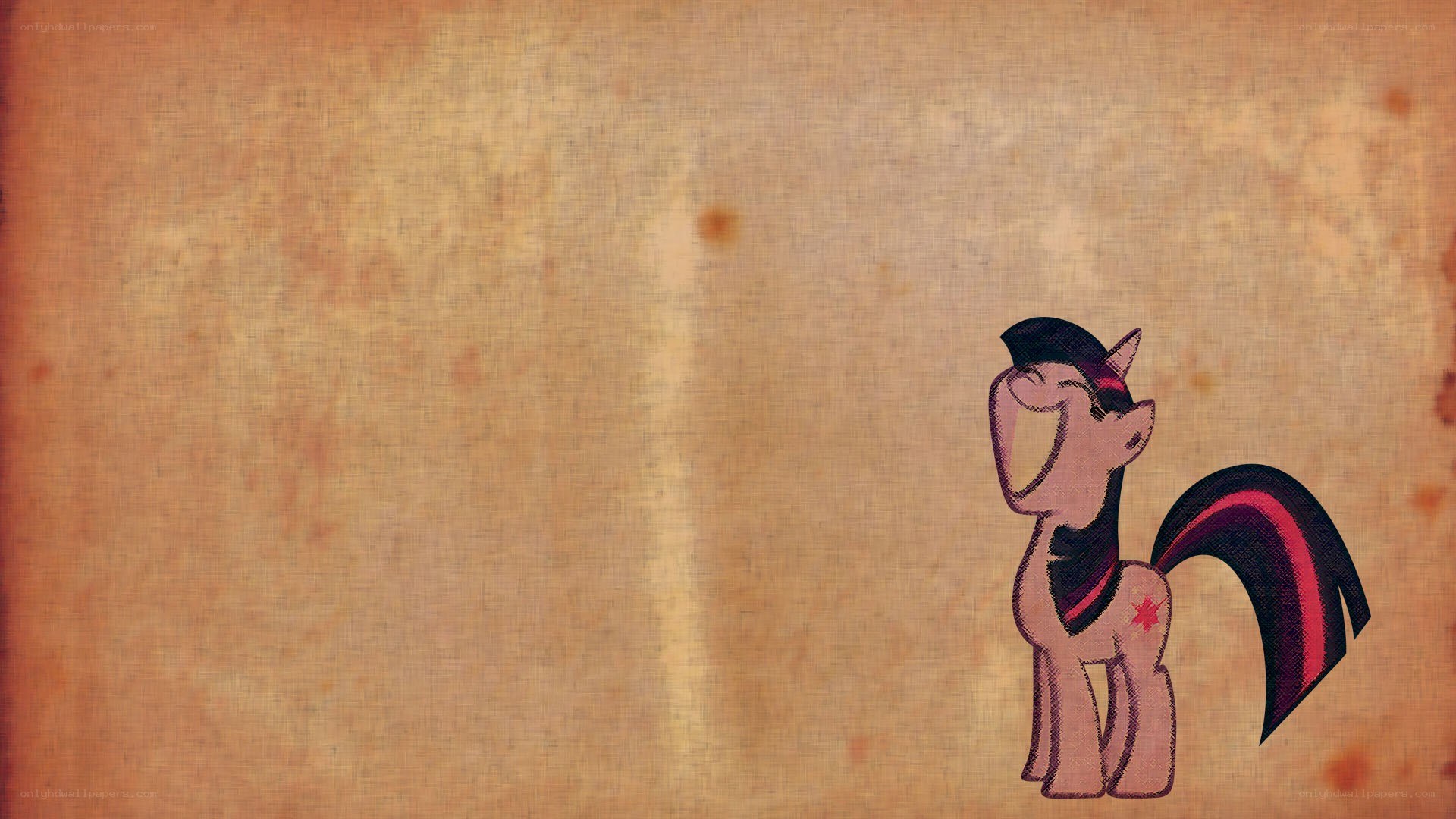 Twilight Sparkle on old parchment
