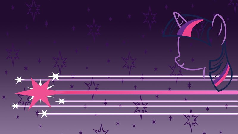 Twilight Sparkle Silhouette — Purple, Magical