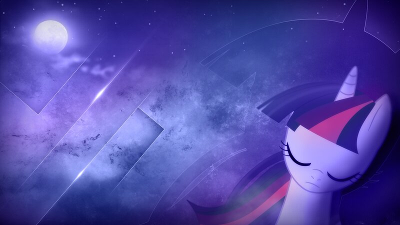 Twilight Sparkle Sleeping — Purple, Serene