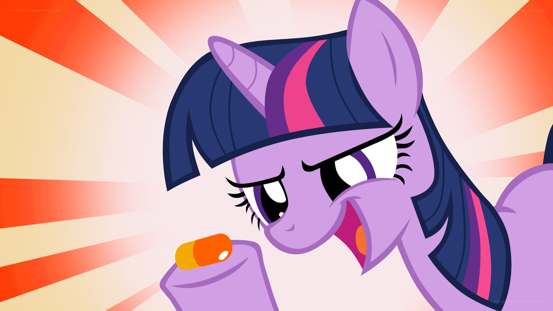 Twilight Sparkle with a pill