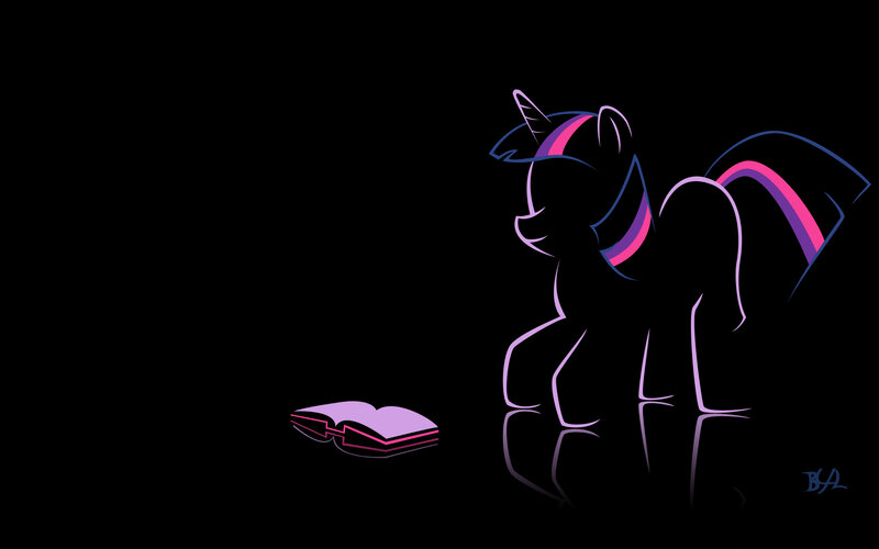 Twilight Sparkle with book