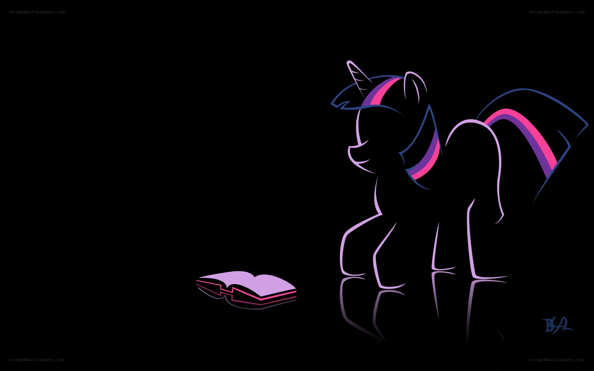 Twilight Sparkle with book