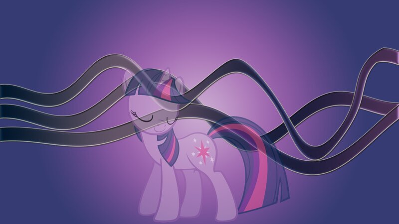 Twilight Sparkle with flowing ribbons