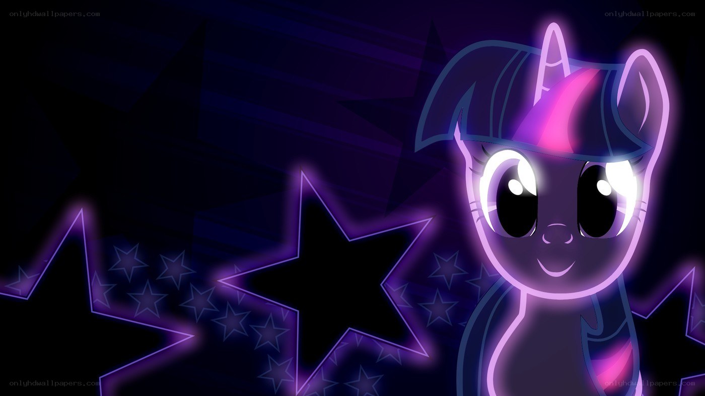 Twilight Sparkle with glowing stars