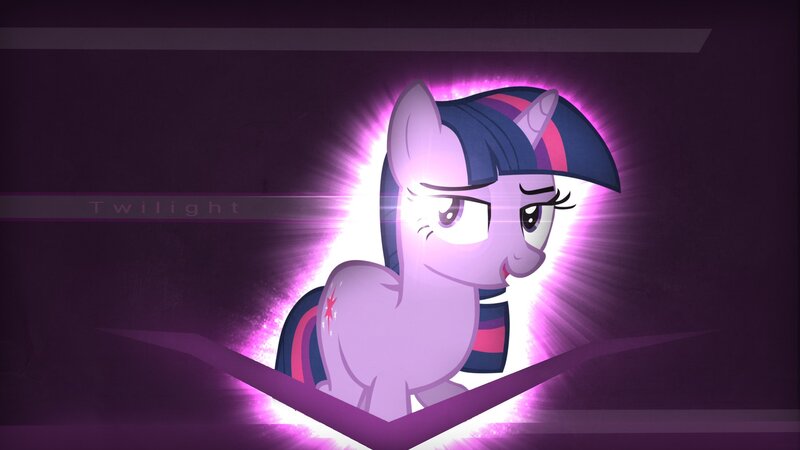 Twilight Sparkle with purple aura