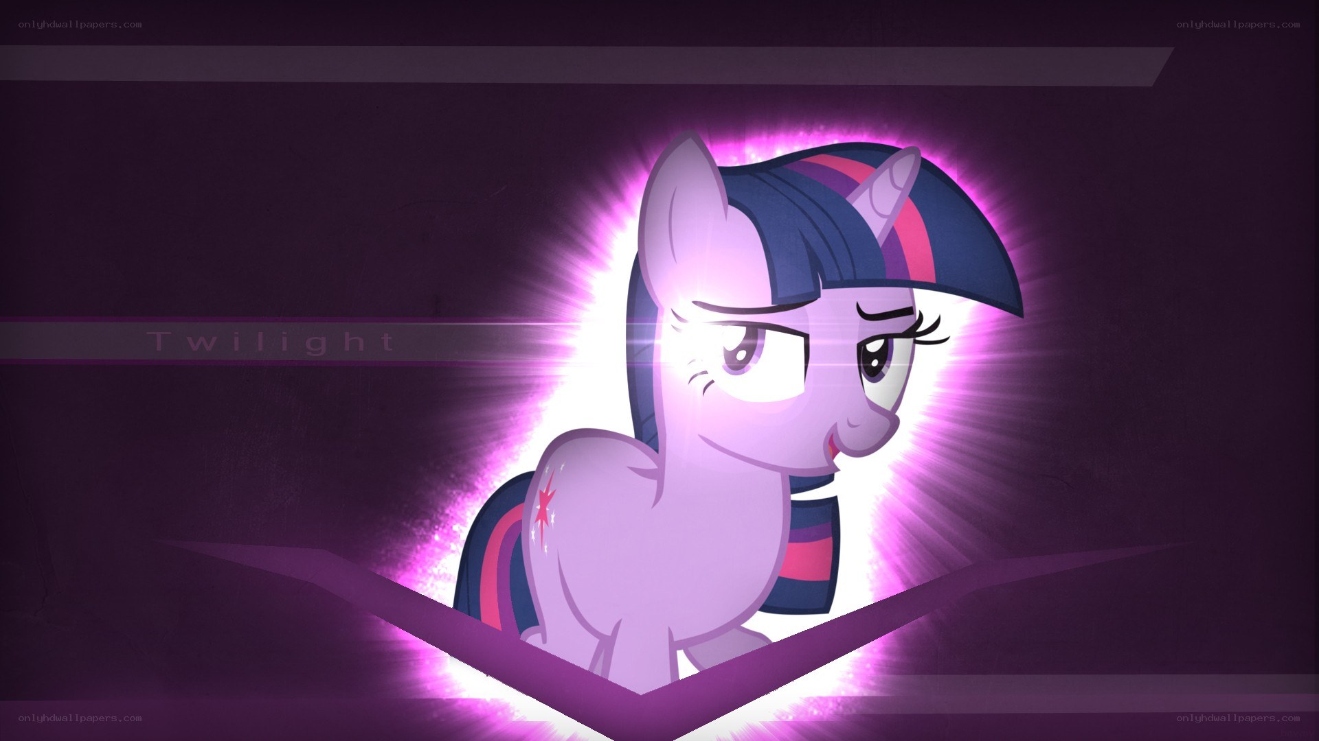 Twilight Sparkle with purple aura