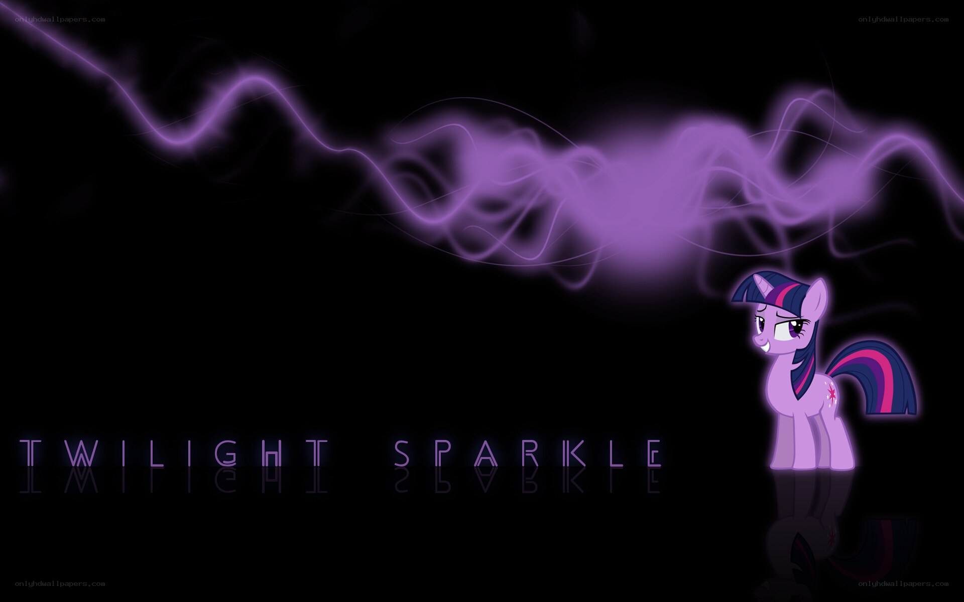 Twilight Sparkle with purple magic