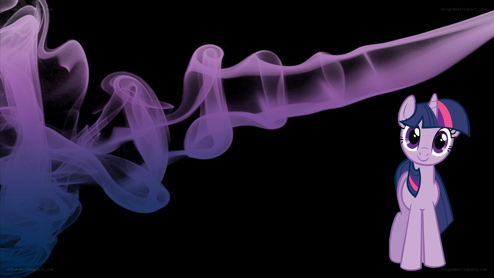 Twilight Sparkle with purple smoke