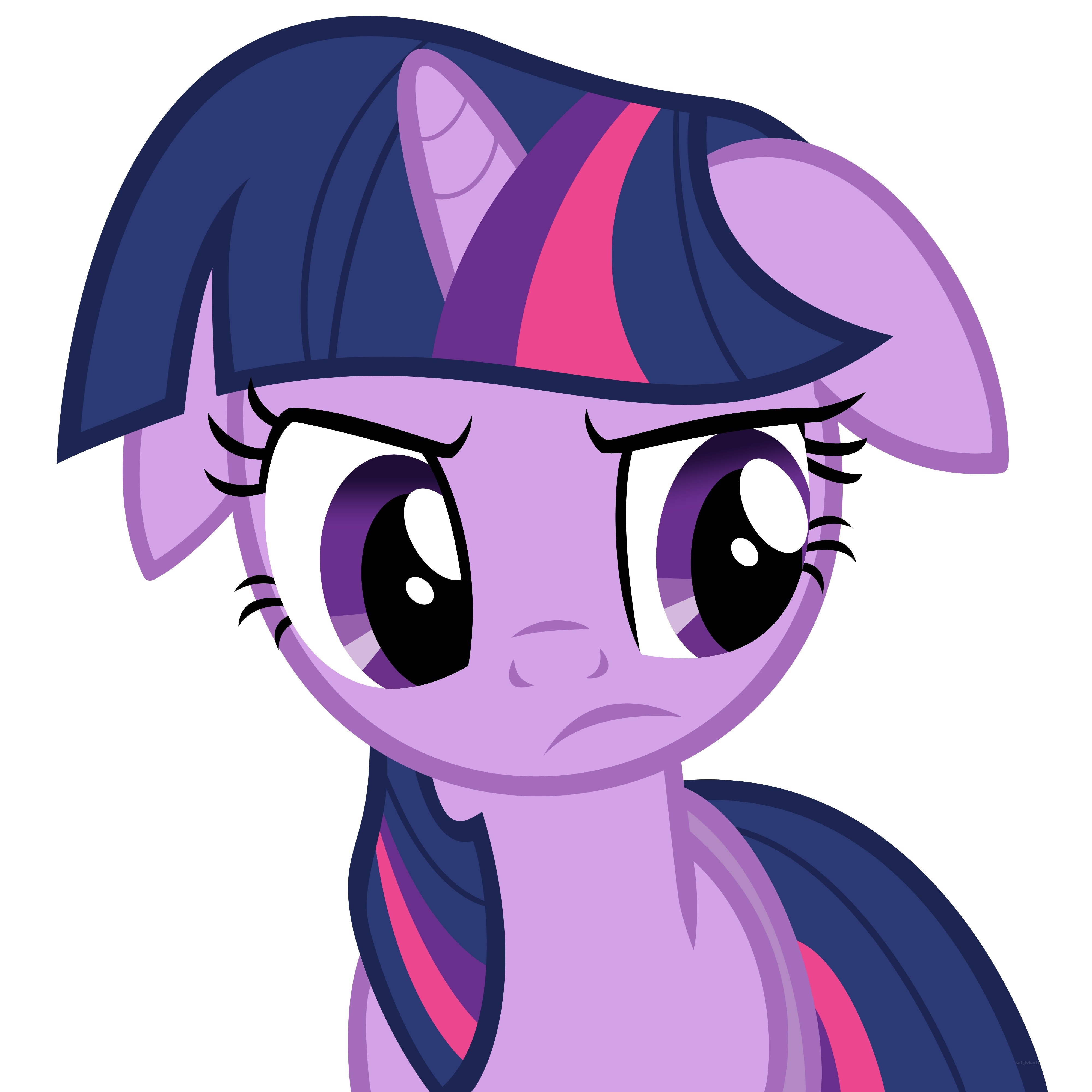 Twilight Sparkle with sad expression