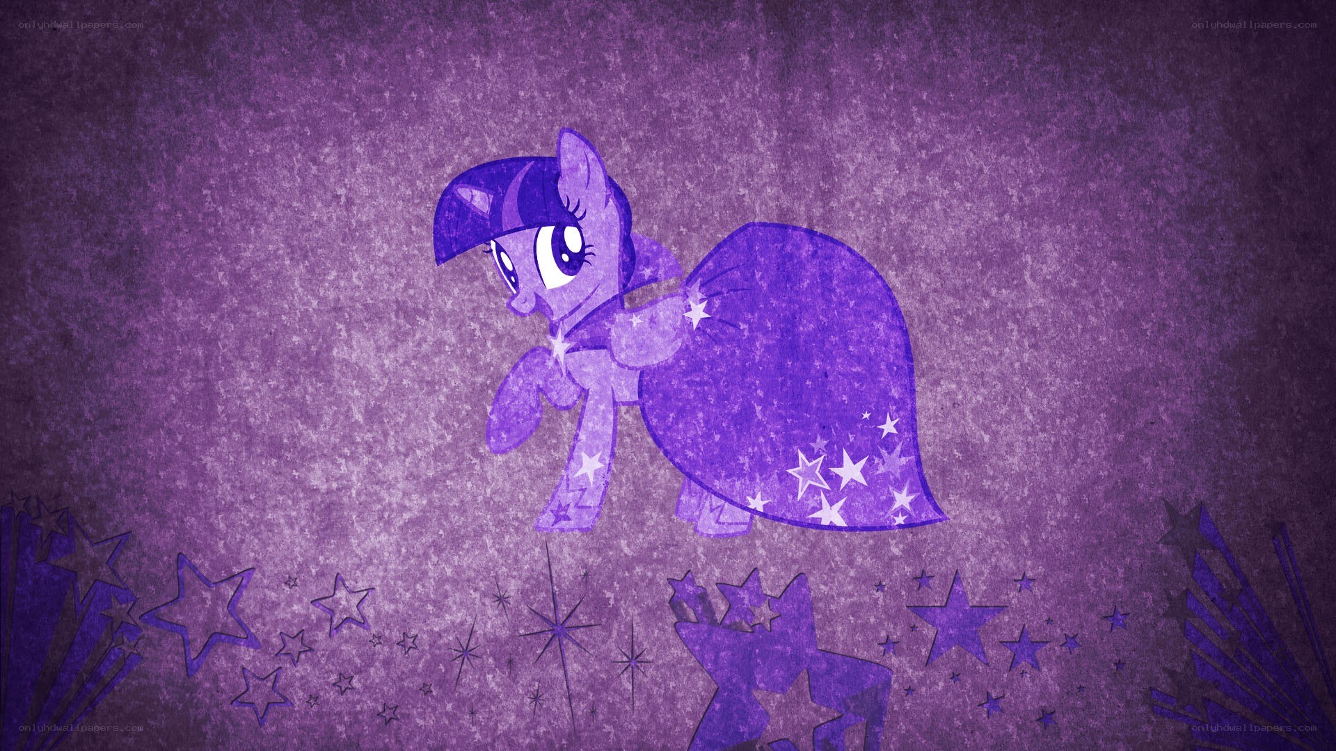 Twilight Sparkle with stars