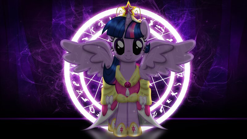 Twilight Sparkle with Wings — Purple, Dramatic