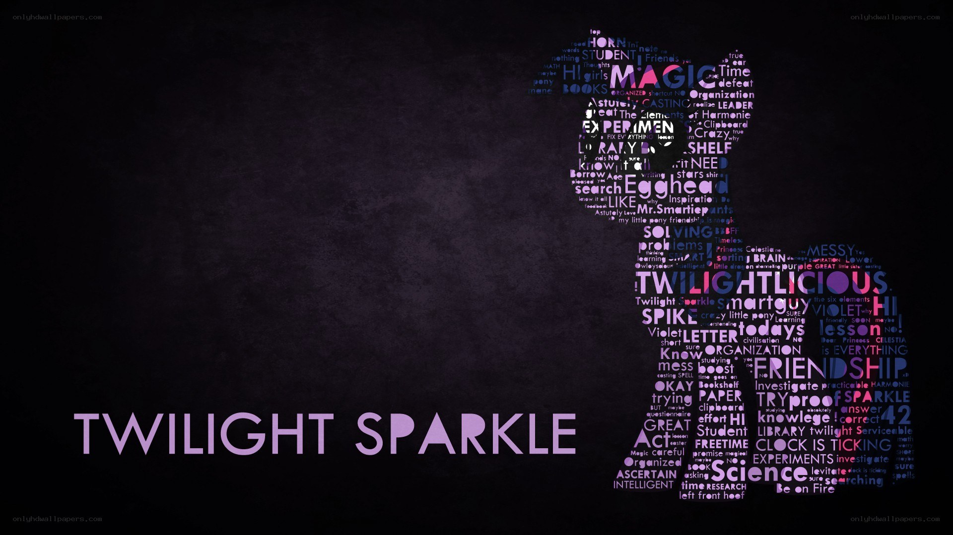 Twilight Sparkle word art