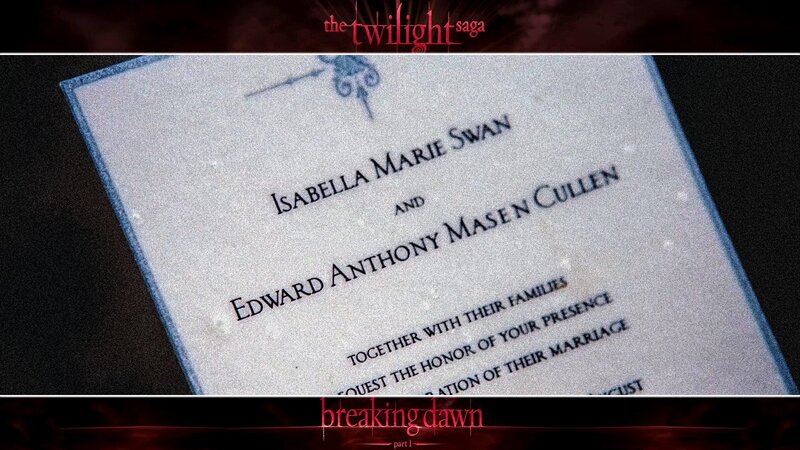 twilight wedding invitation