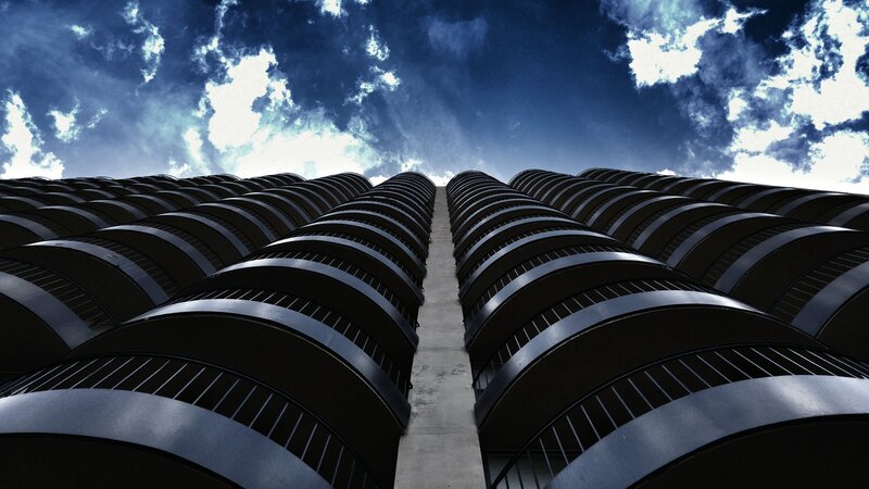 Twin Cylindrical Buildings