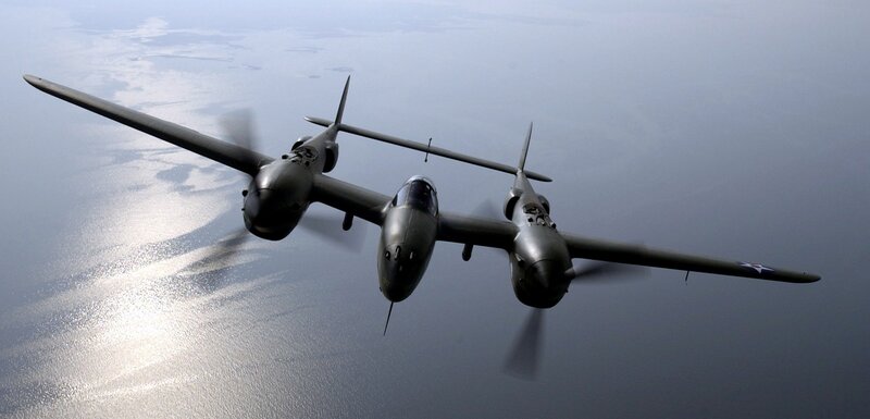 Twin-engine Aircraft — Gray, Serene