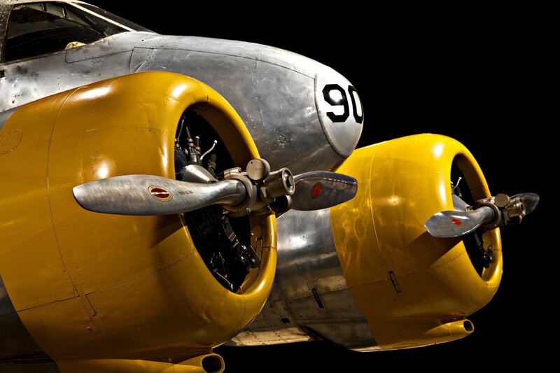 Twin-engine Aircraft — Yellow