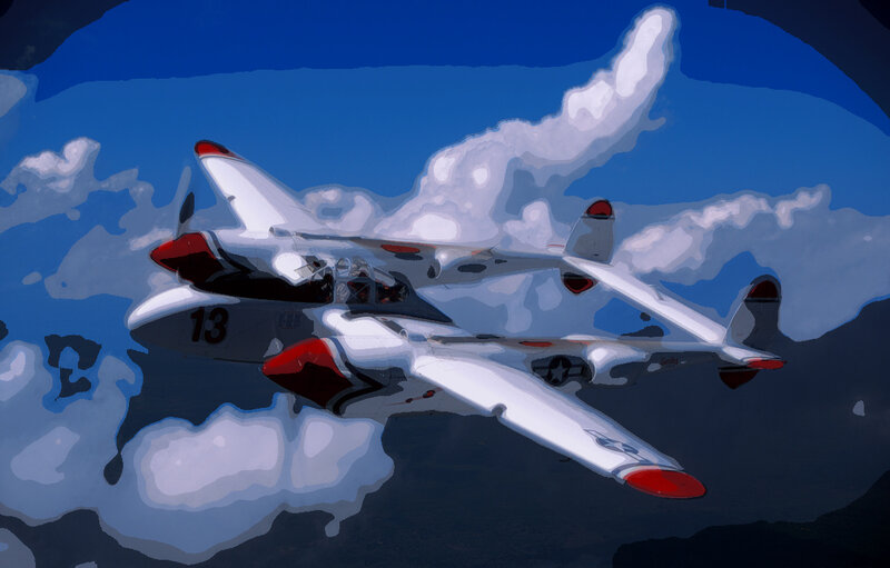 Twin-engine Fighter Plane