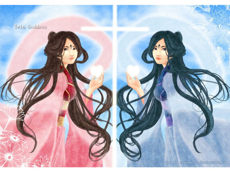 Twin Goddesses Art