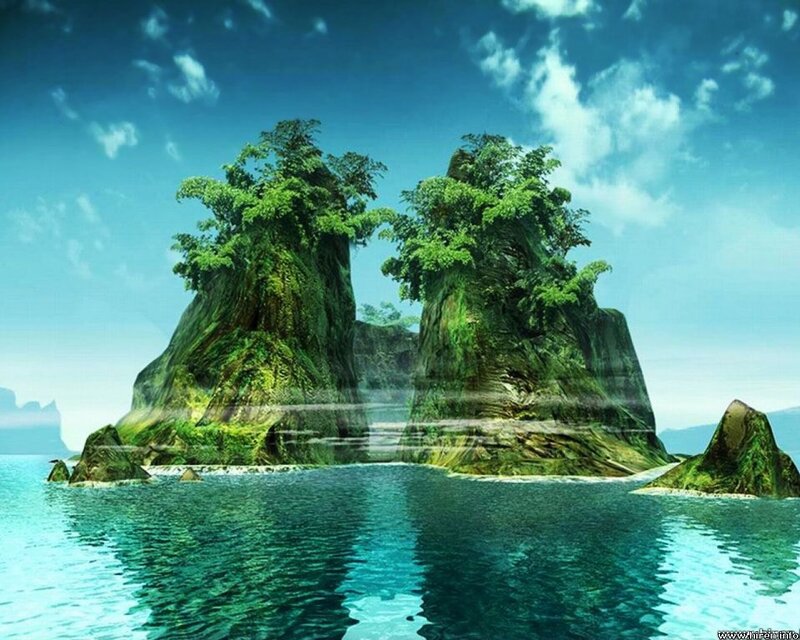 Twin Green Islands