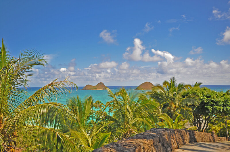 Twin Islets in Ocean