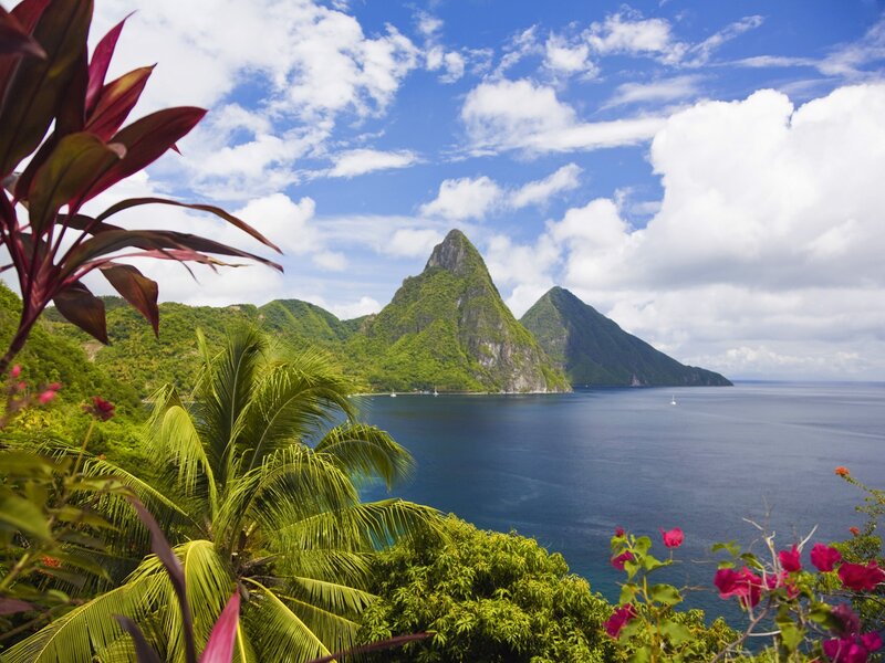 twin peaks of st lucia