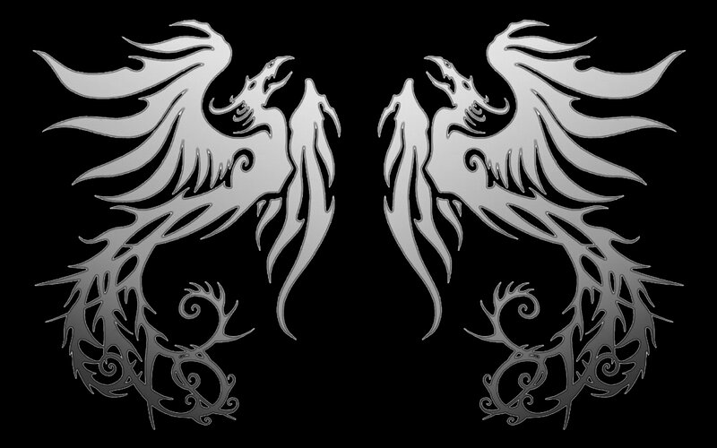 twin phoenixes design