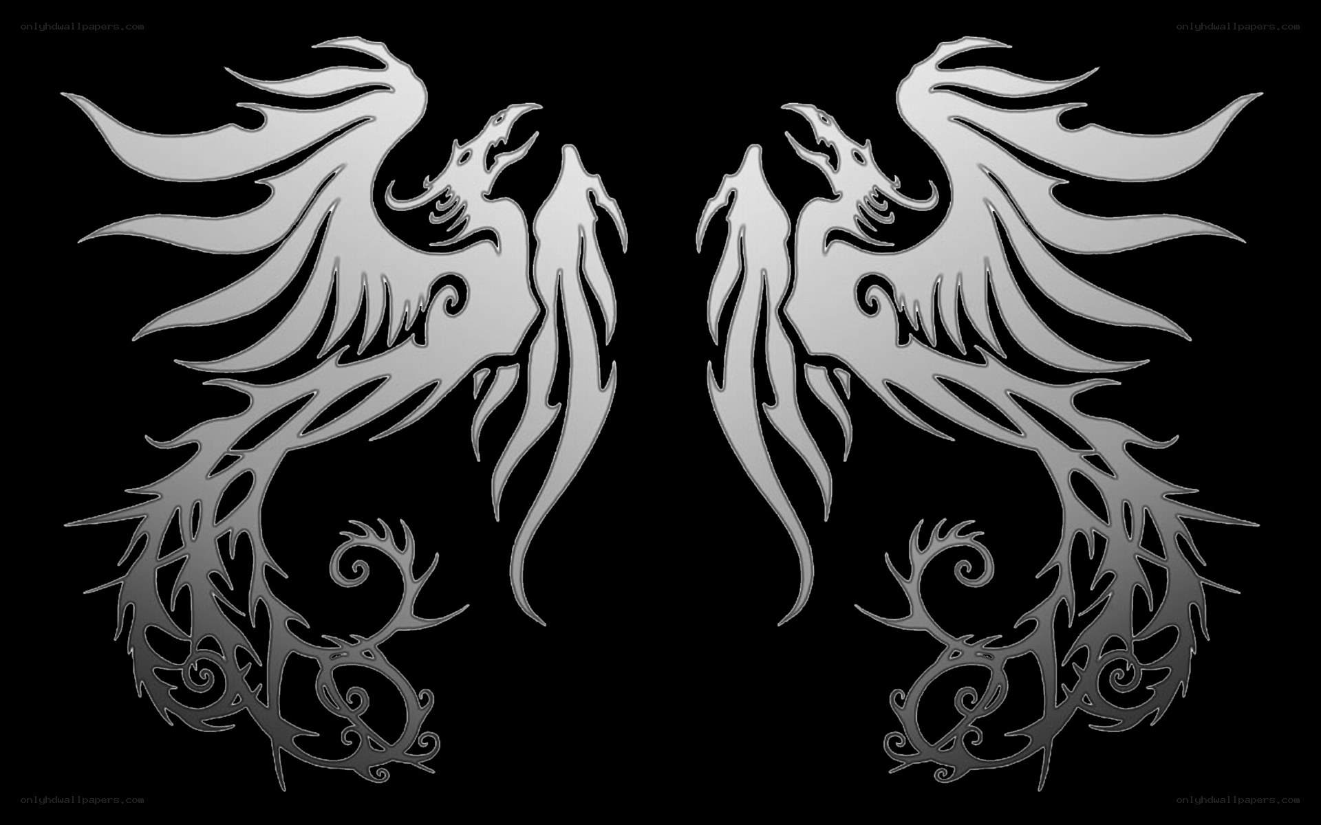 twin phoenixes design