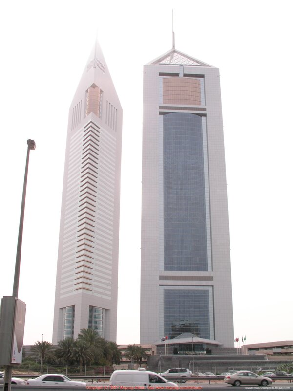 Twin Skyscrapers — White