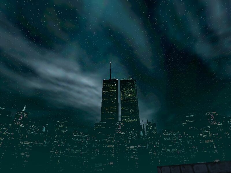 Twin Towers at Night