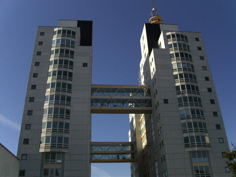 Twin Towers with Skybridge