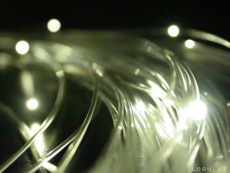 Twinkling string lights