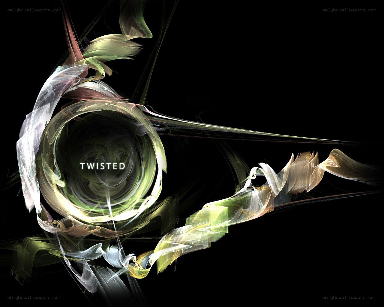 Twisted abstract fractal design