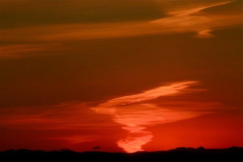 Twisted Cloud Formation — Red
