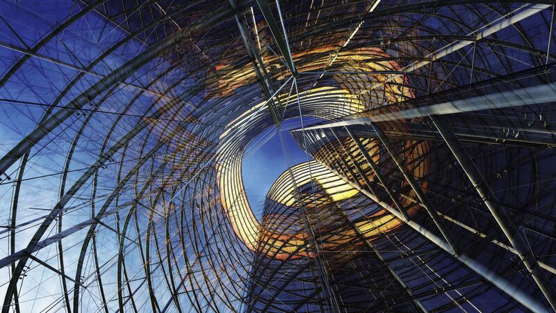 Twisted Glass Building