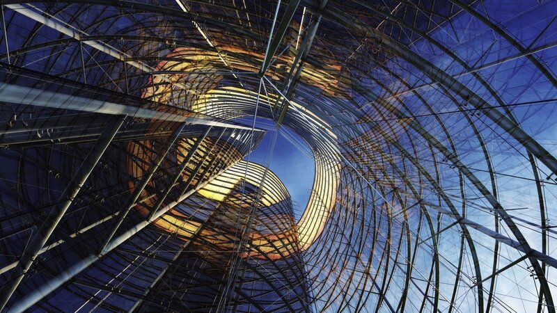 Twisted Glass Skyscraper