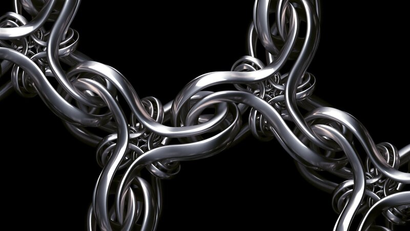 Twisted Metal Chains — Silver, Dark