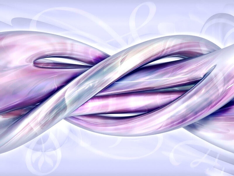 Twisted Purple Ribbons