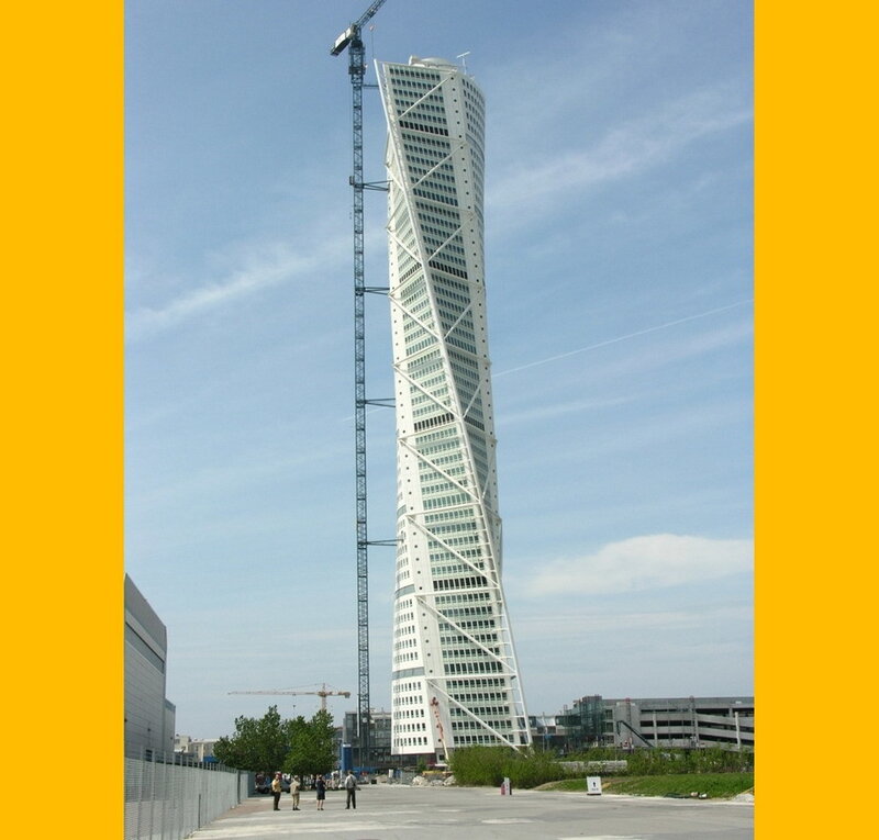 Twisted Skyscraper Building