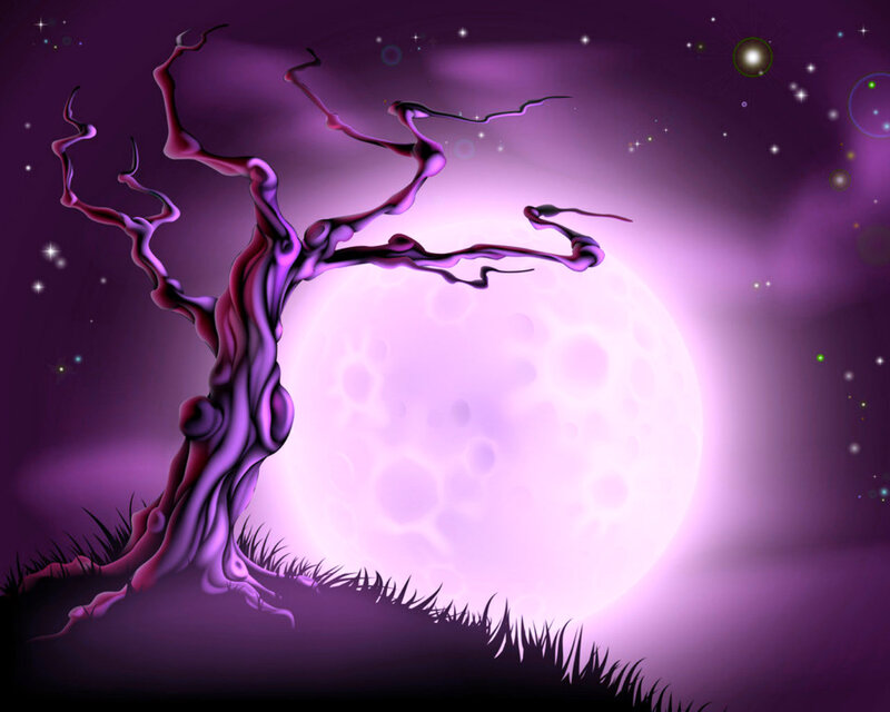 Twisted Tree under Moon