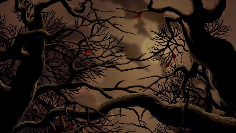 Twisted Trees at Night