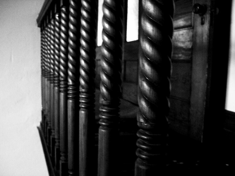twisted wooden balusters