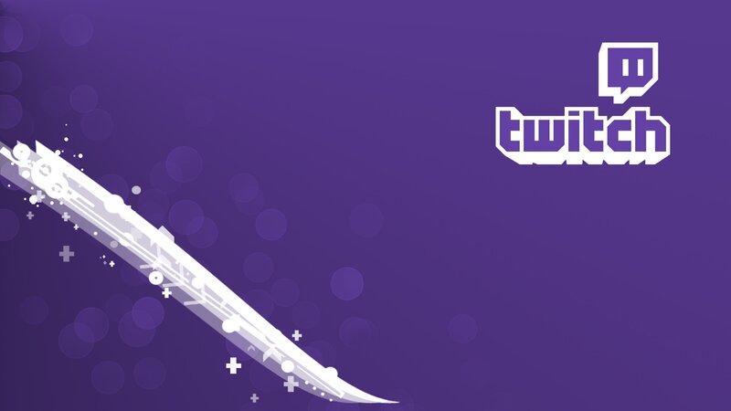 Twitch Logo on Purple Background — Dynamic