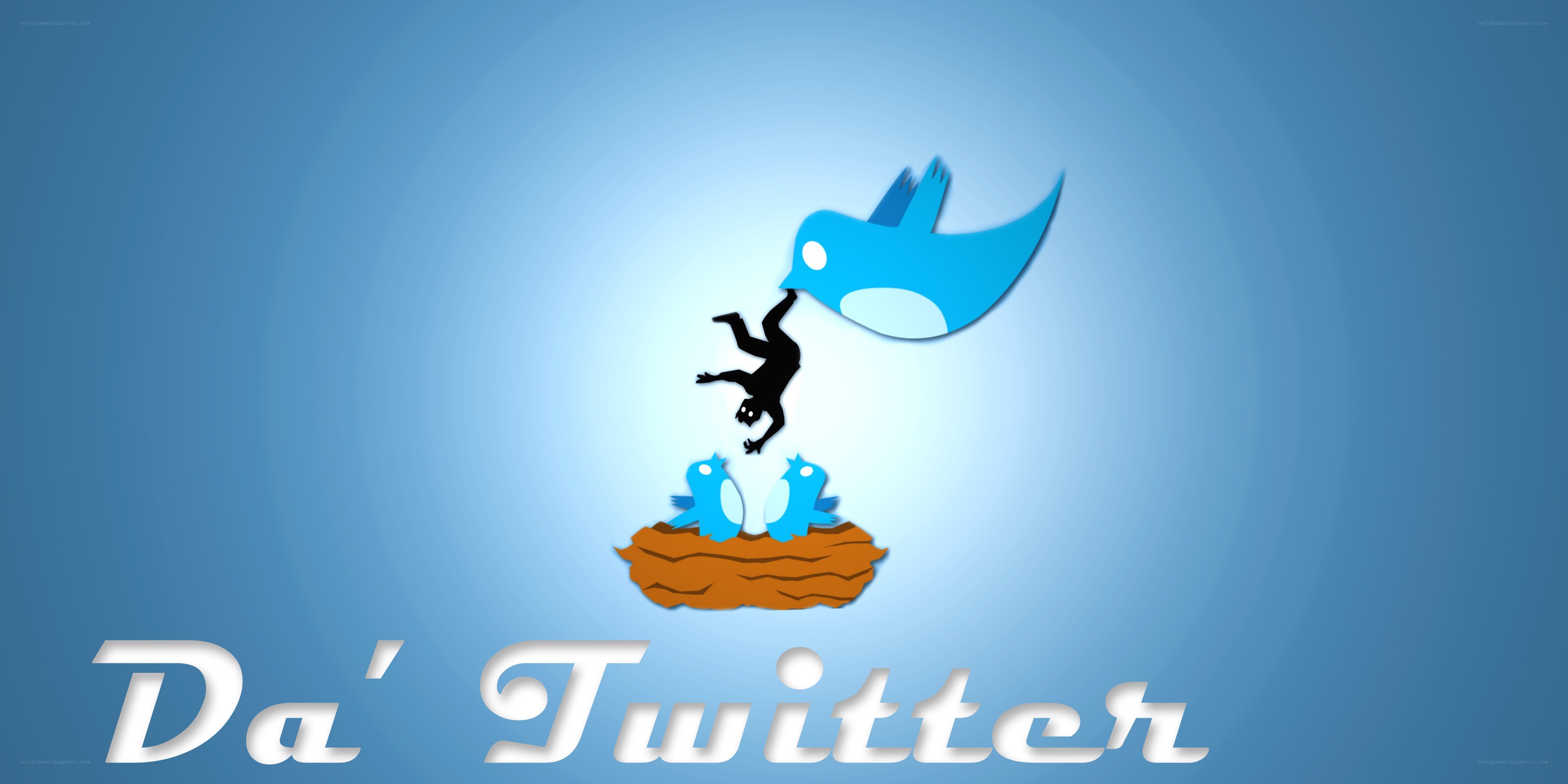 Twitter bird stealing baby