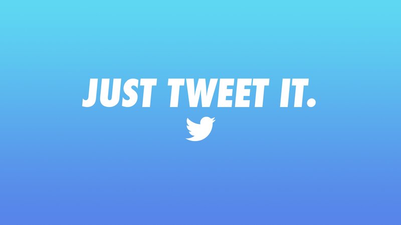 Twitter Logo and Text