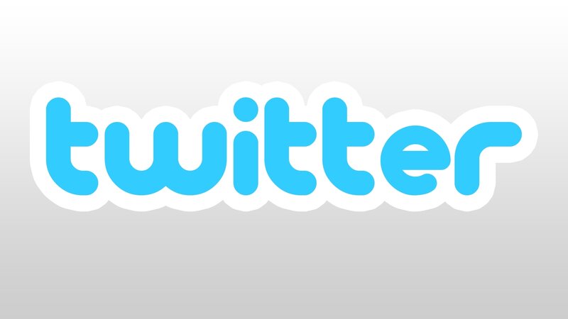 Twitter logo on gradient