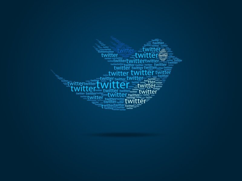 Twitter word cloud logo