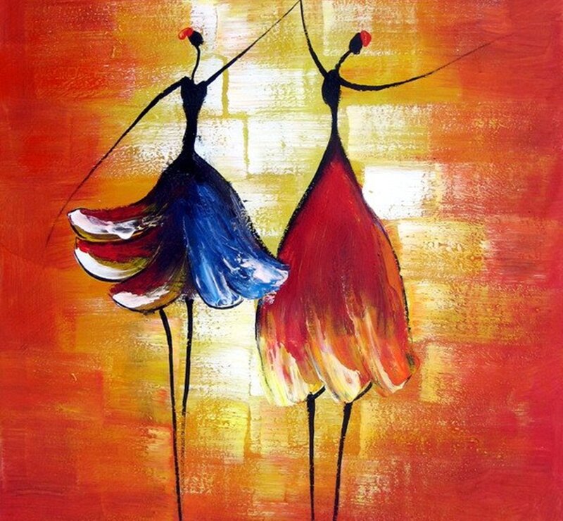 Two Abstract Dancers