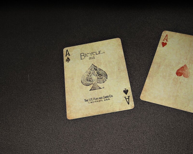 Two Aces on Table