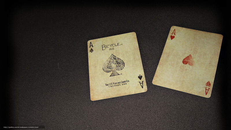 Two Aces Playing Cards — Black