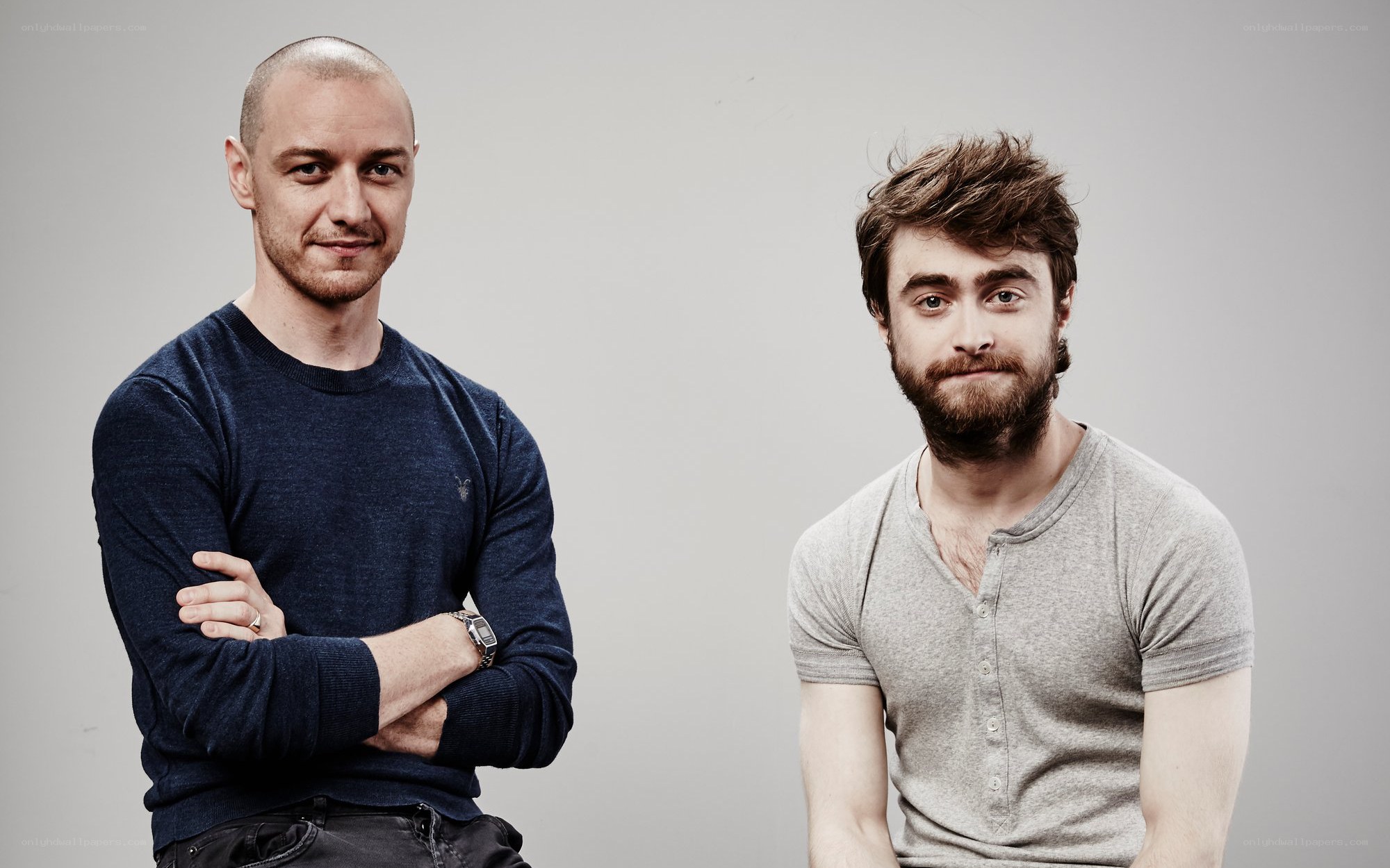 Two actors posing together
